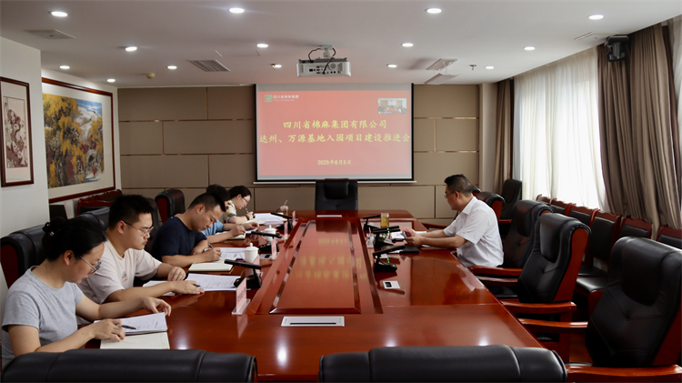 集團(tuán)公司召開達(dá)州、萬源基地入園項(xiàng)目建設(shè)推進(jìn)會